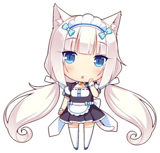 Стикер из набора Nekopara для Телеграм: Статические 😻