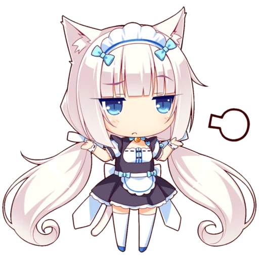 Стикер из набора Nekopara для Телеграм: Статические 😻