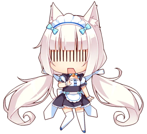 Стикер из набора Nekopara для Телеграм: Статические 😻