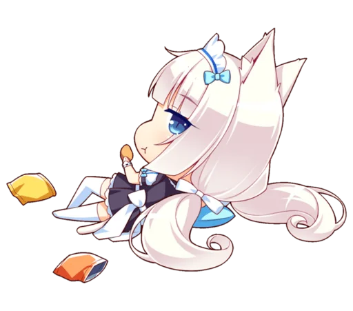 Стикер из набора Nekopara для Телеграм: Статические 😻