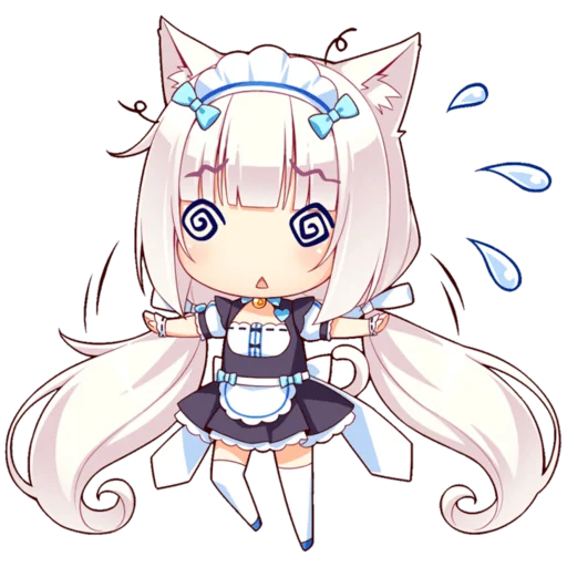 Стикер из набора Nekopara для Телеграм: Статические 😻