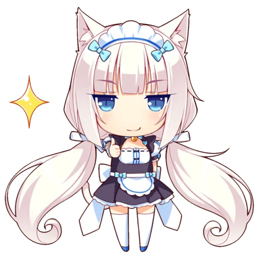 Стикер из набора Nekopara для Телеграм: Статические 😻