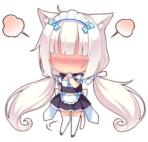 Стикер из набора Nekopara для Телеграм: Статические 😻