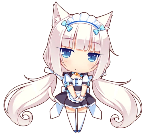 Стикер из набора Nekopara для Телеграм: Статические 😻