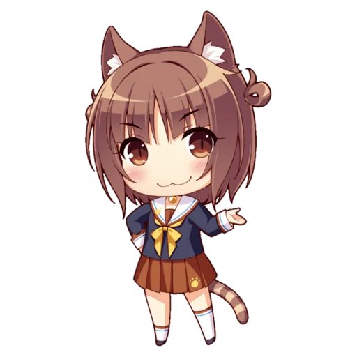 Стикер из набора Nekopara для Телеграм: Статические 😻