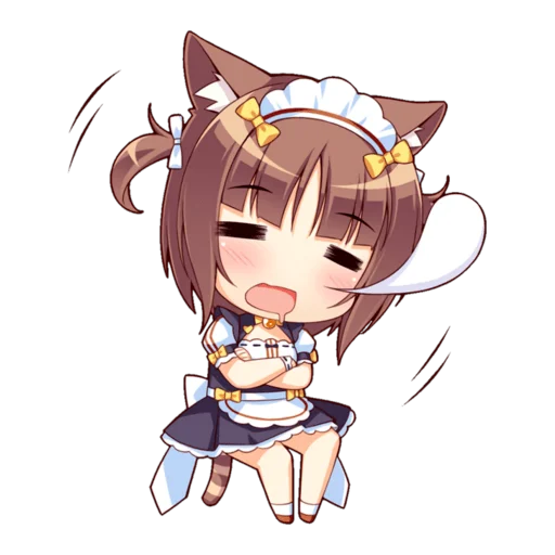 Стикер из набора Nekopara для Телеграм: Статические 😻
