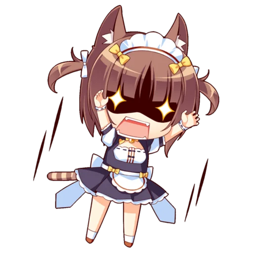 Стикер из набора Nekopara для Телеграм: Статические 😻