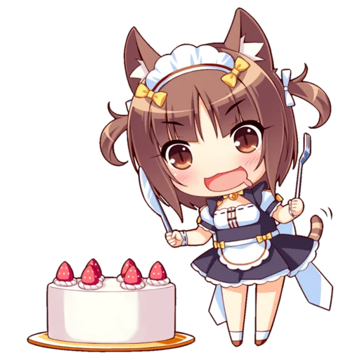 Стикер из набора Nekopara для Телеграм: Статические 😻