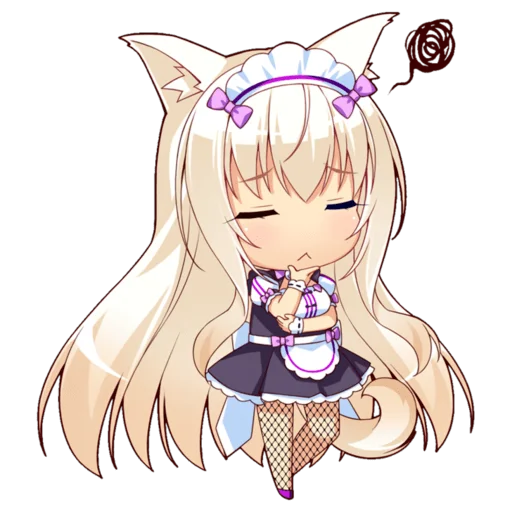 Стикер из набора Nekopara для Телеграм: Статические 😻