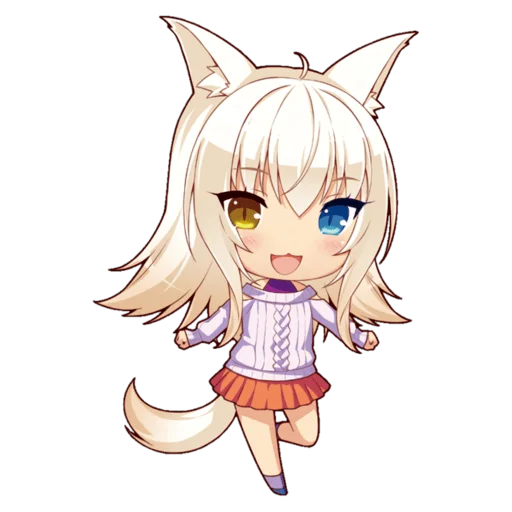 Стикер из набора Nekopara для Телеграм: Статические 😻