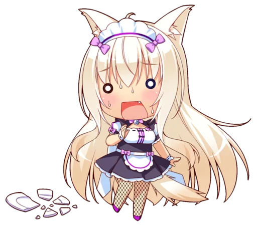 Стикер из набора Nekopara для Телеграм: Статические 😻