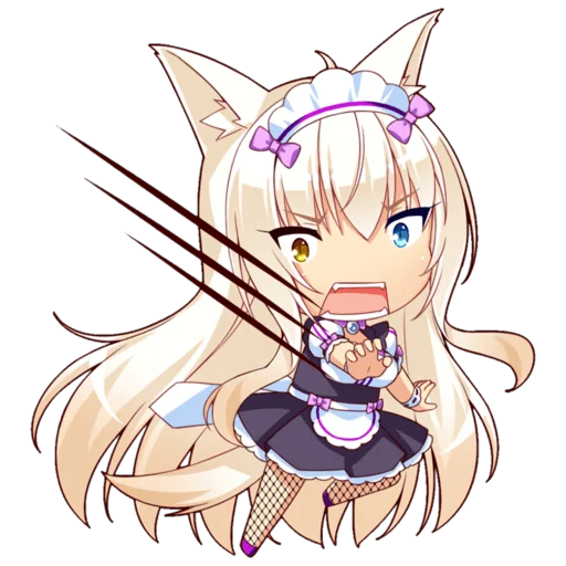 Стикер из набора Nekopara для Телеграм: Статические 😻