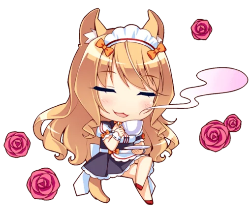 Стикер из набора Nekopara для Телеграм: Статические 😻