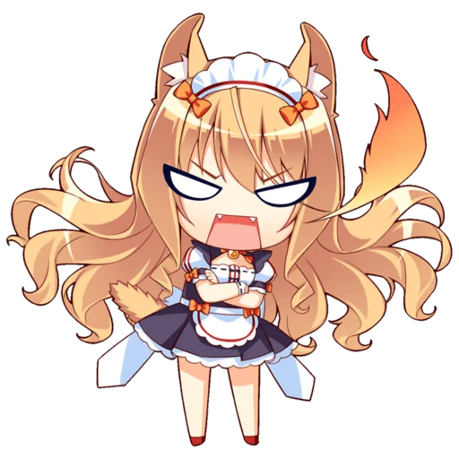 Стикер из набора Nekopara для Телеграм: Статические 😻