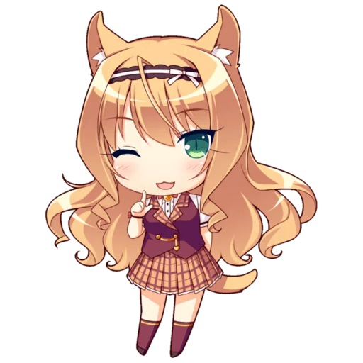 Стикер из набора Nekopara для Телеграм: Статические 😻