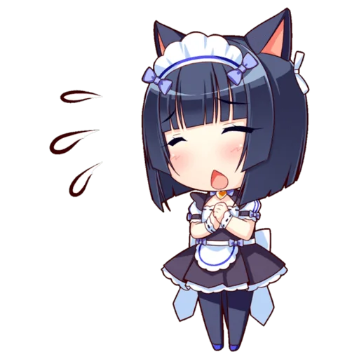 Стикер из набора Nekopara для Телеграм: Статические 😻