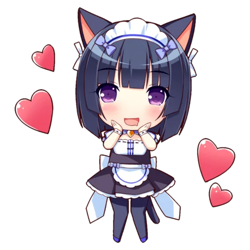 Стикер из набора Nekopara для Телеграм: Статические 😻