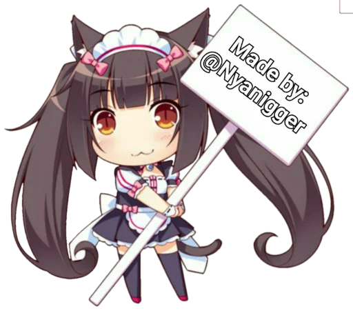 Стикер из набора Nekopara для Телеграм: Статические 👺