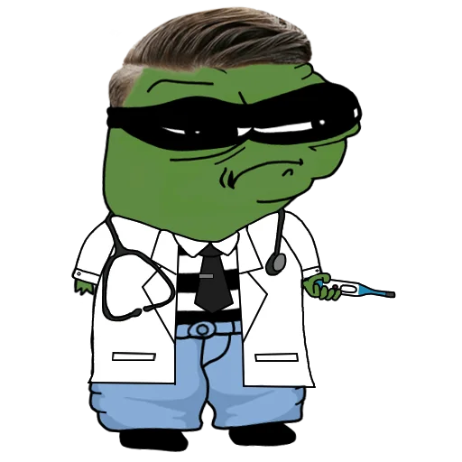 Стикер из набора NotHornt Stibs для Телеграм: Статические 👨‍⚕️