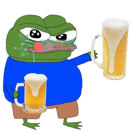 Стикер из набора NotHornt Stibs для Телеграм: Статические 🍻