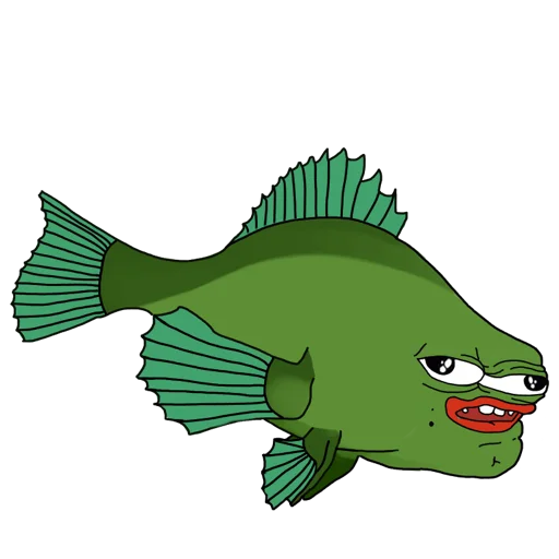 Стикер из набора NotHornt Stibs для Телеграм: Статические 🐟
