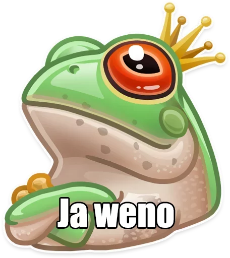 Стикер из набора :v для Телеграм: Статические 🐸