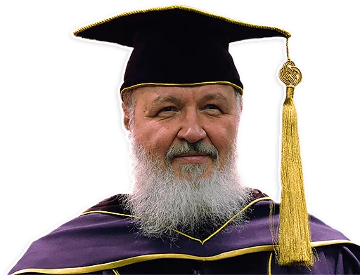 Стикер из набора Патриарх Кирилл для Телеграм: Статические 🎓