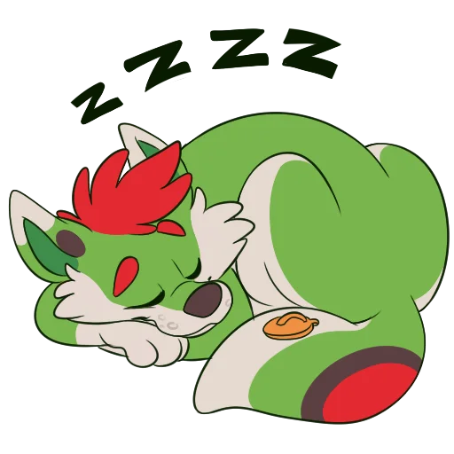 Стикер из набора Kaomoro для Телеграм: Статические 💤