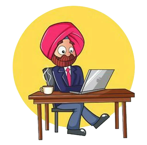 Стикер из набора ਐਡਮਿਨ @PunjabiSticker для Телеграм: Статические 🤖