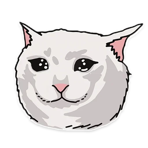 Стикер из набора @UNUAL qzu для Телеграм: Анимированные, Видео, Статические 😿