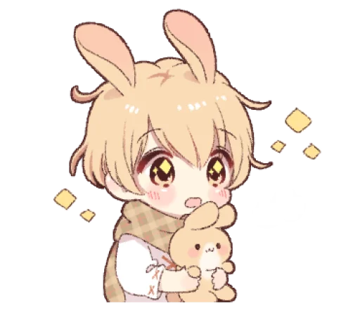 Стикер из набора ꪶ rαbbit boy ˶ @NYAWRWAR⌗ 🦖❩ ° для Телеграм: Статические 🐇
