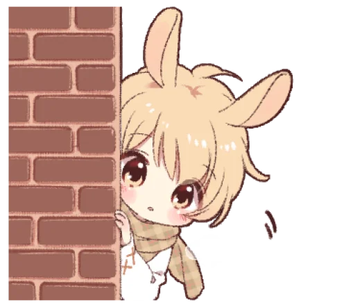 Стикер из набора ꪶ rαbbit boy ˶ @NYAWRWAR⌗ 🦖❩ ° для Телеграм: Статические 🐇