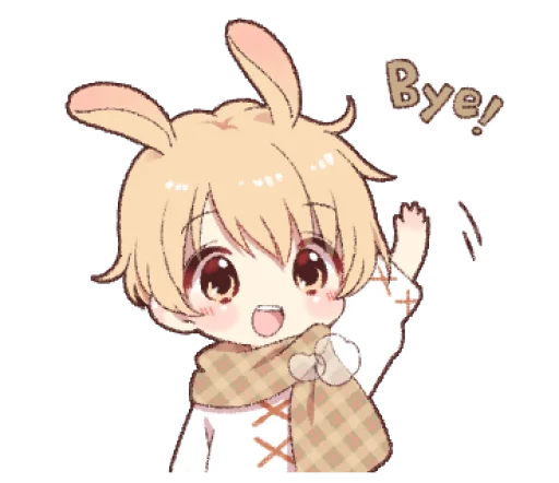Стикер из набора ꪶ rαbbit boy ˶ @NYAWRWAR⌗ 🦖❩ ° для Телеграм: Статические 🐇