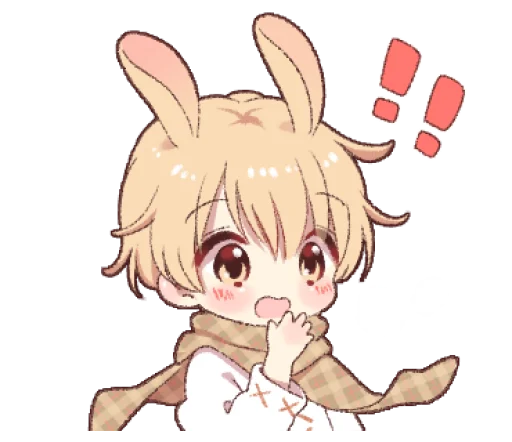 Стикер из набора ꪶ rαbbit boy ˶ @NYAWRWAR⌗ 🦖❩ ° для Телеграм: Статические 🐇