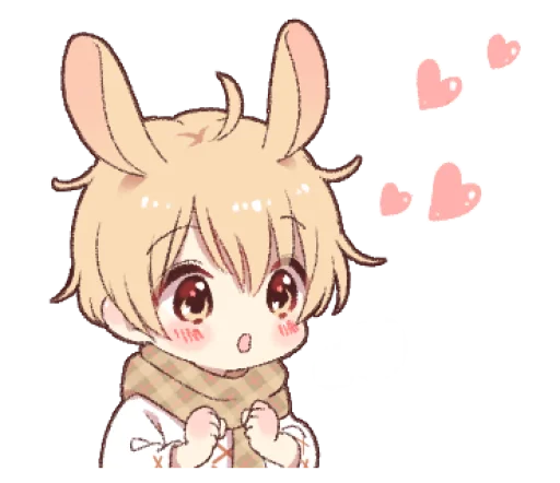 Стикер из набора ꪶ rαbbit boy ˶ @NYAWRWAR⌗ 🦖❩ ° для Телеграм: Статические 🐇