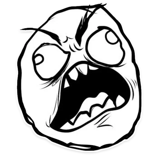 Стикер из набора Rage Faces для Телеграм: Статические 😃