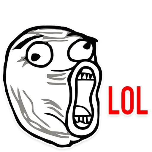 Стикер из набора Rage Faces для Телеграм: Статические 🙄