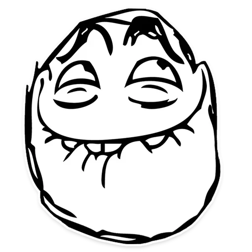 Стикер из набора Rage Faces для Телеграм: Статические 😨