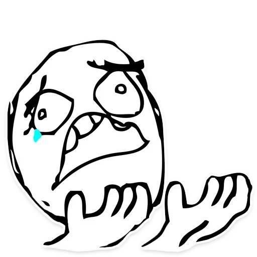 Стикер из набора Rage Faces для Телеграм: Статические 😁