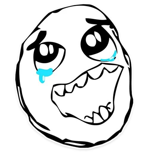 Стикер из набора Rage Faces для Телеграм: Статические 🤪