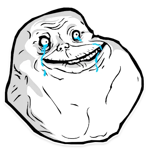 Стикер из набора Rage Faces для Телеграм: Статические 😜
