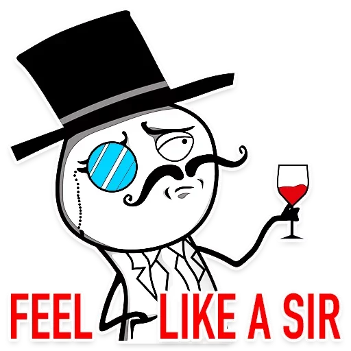Стикер из набора Rage Faces для Телеграм: Статические 😜