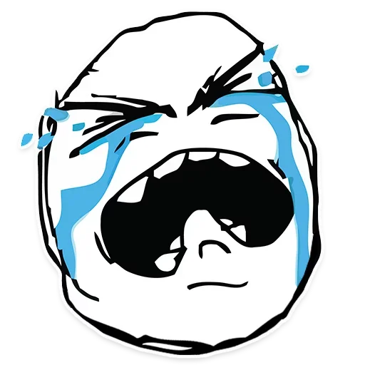 Стикер из набора Rage Faces для Телеграм: Статические 😳
