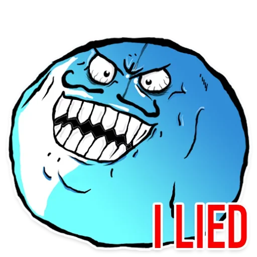 Стикер из набора Rage Faces для Телеграм: Статические 😜