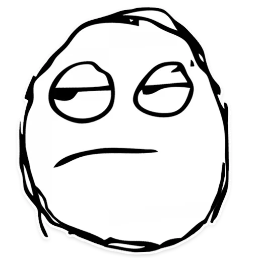 Стикер из набора Rage Faces для Телеграм: Статические 😝