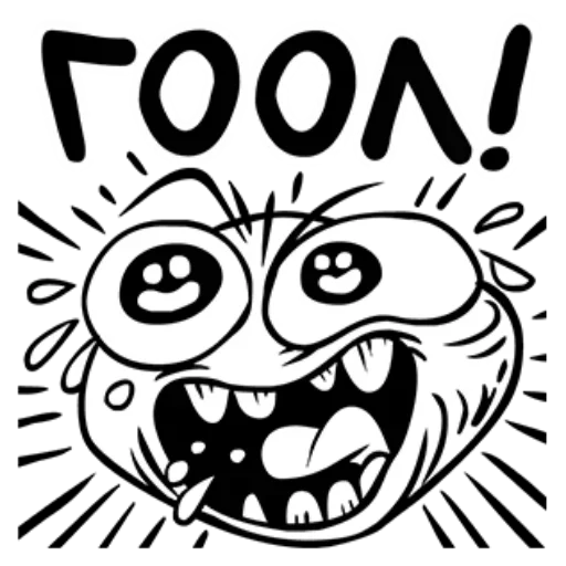 Стикер из набора Rude Football @TVstickers для Телеграм: Статические 🤯