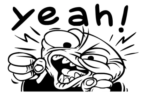 Стикер из набора Rude Football @TVstickers для Телеграм: Статические 😭