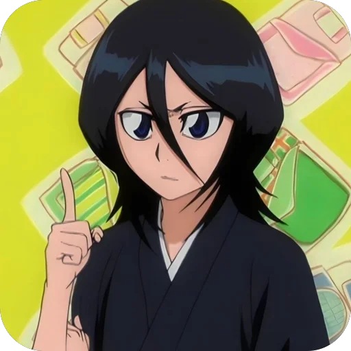 Стикер из набора Rukia Kuchiki • @Earth928B для Телеграм: Статические 🤓