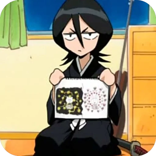 Стикер из набора Rukia Kuchiki • @Earth928B для Телеграм: Статические 😠