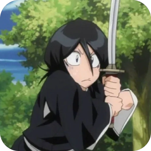 Стикер из набора Rukia Kuchiki • @Earth928B для Телеграм: Статические 😳